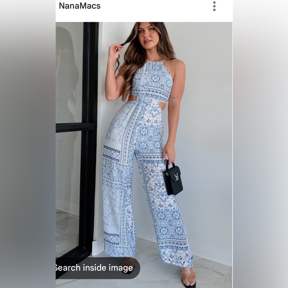 NanaMacs Inspiring Ideals Printed Jumpsuit - Picture 1 of 13